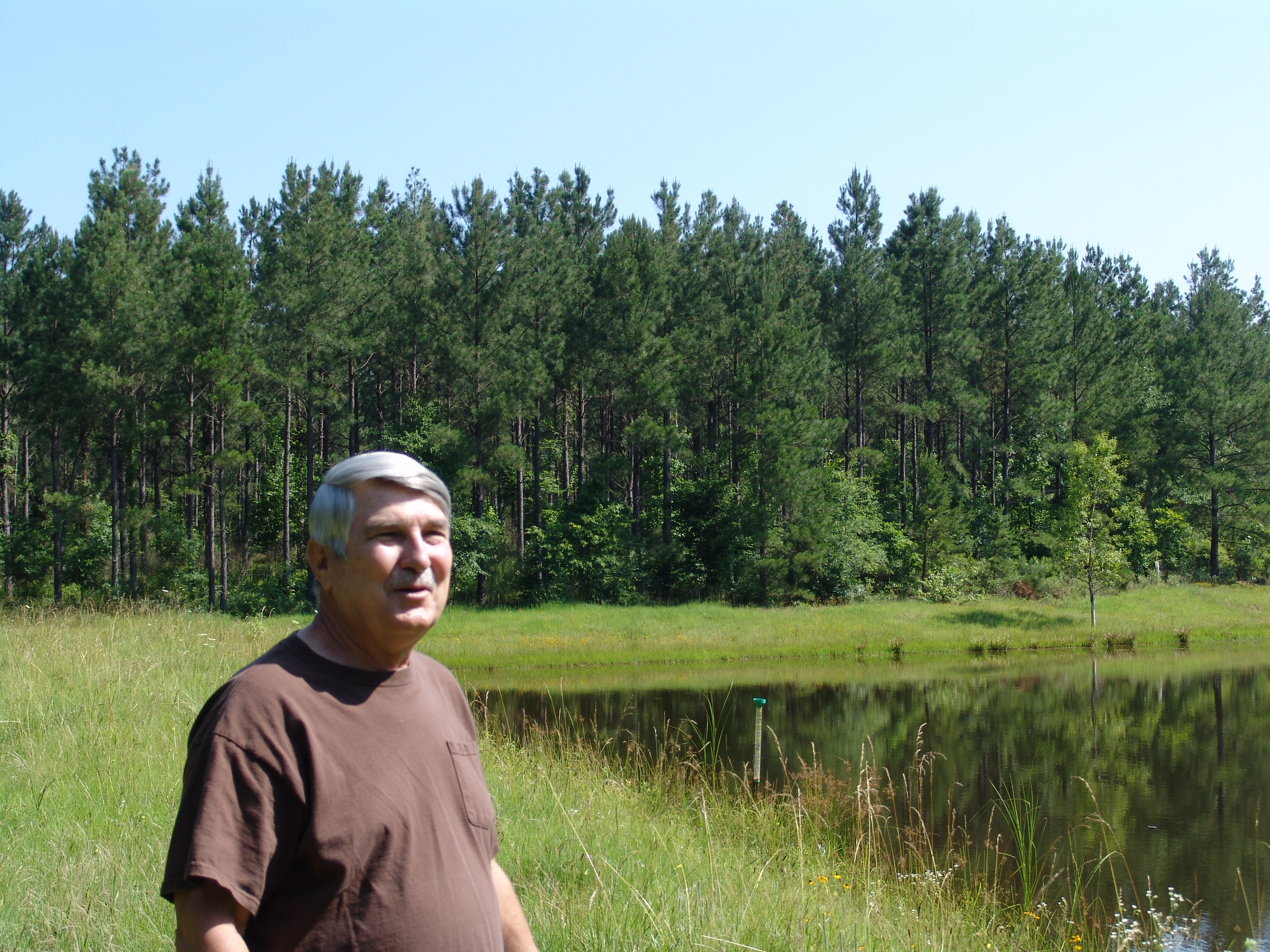 A pond on Jimmy's South Carolina Tree Farm