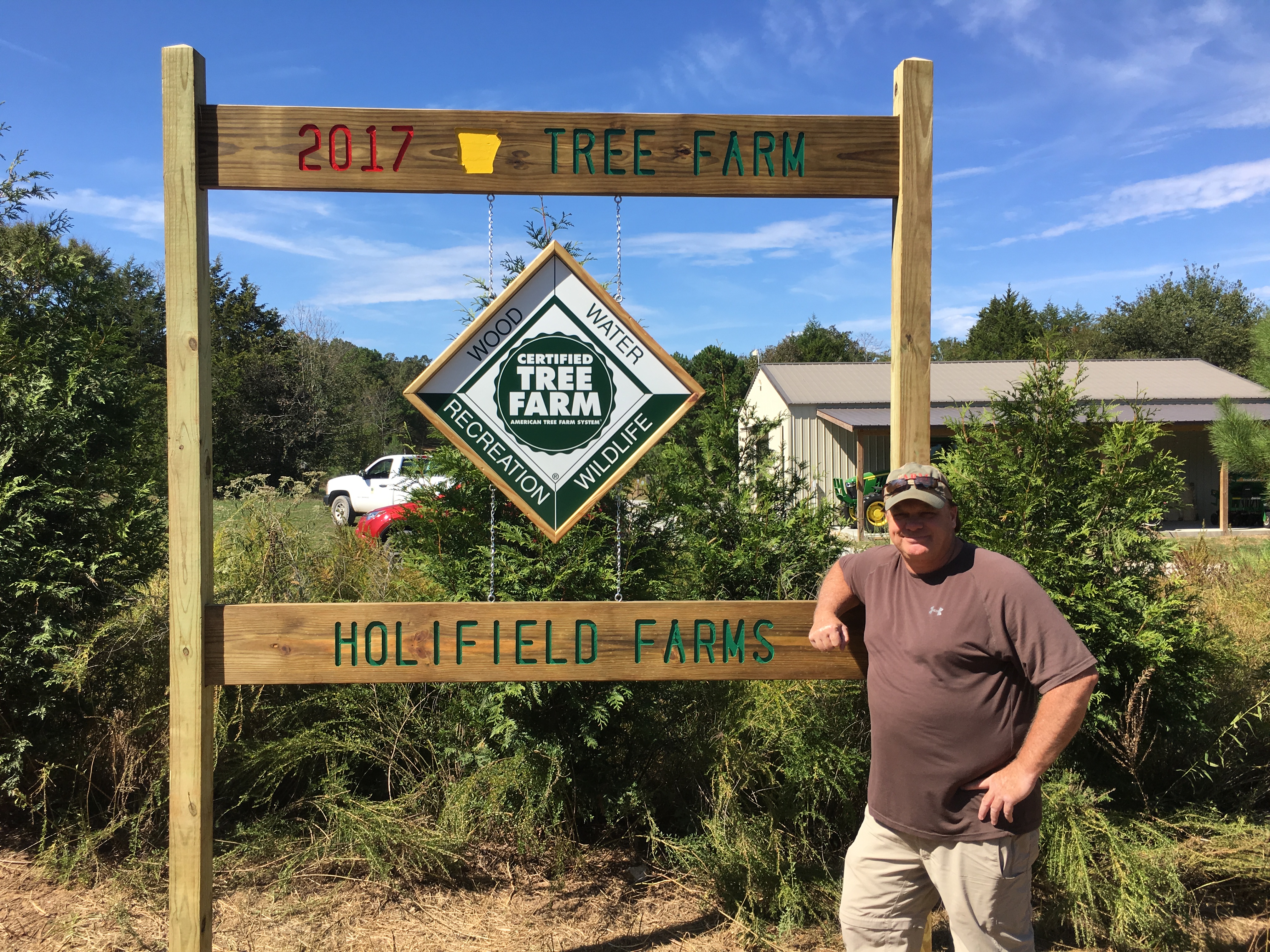 Paul on his Arkansas Tree Farm