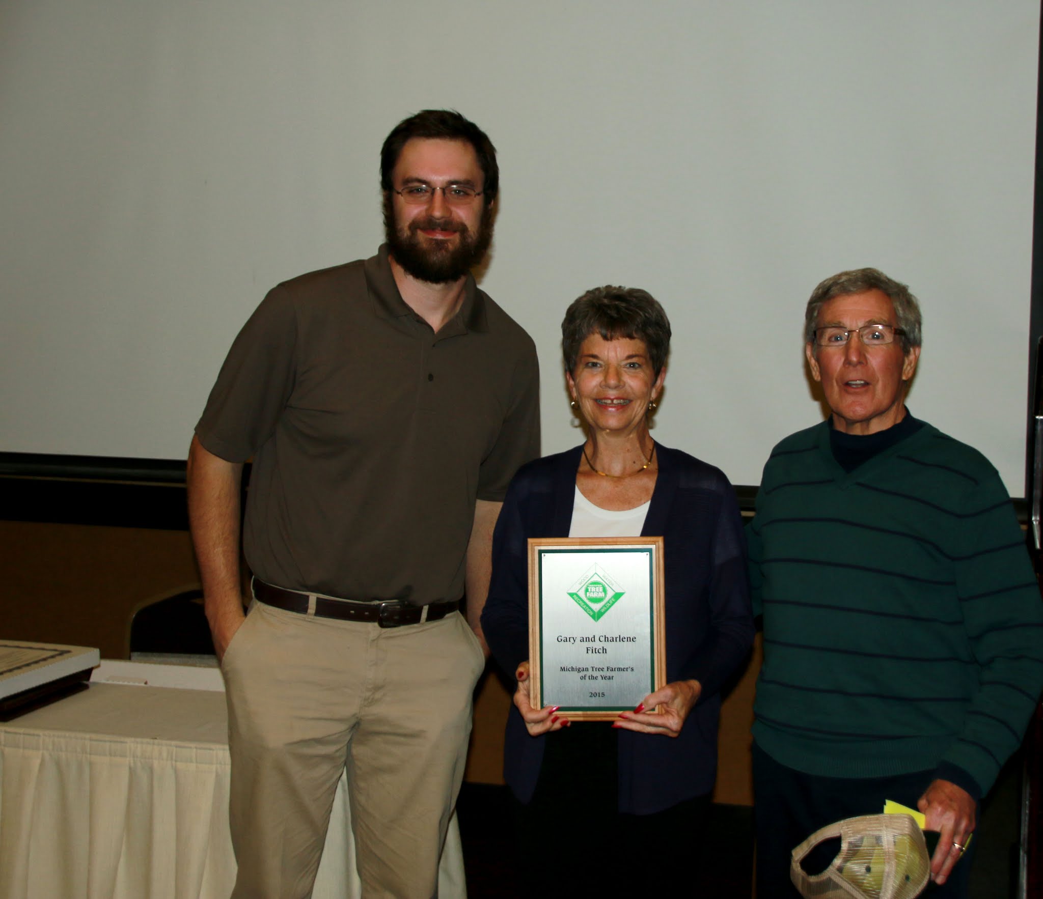 Pictured L to R: David Kossak, Charlene Fitch, Gary Fitch